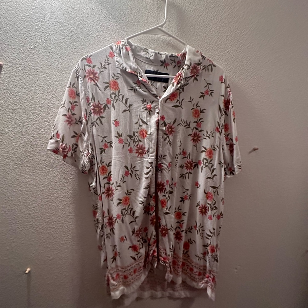 Men’s floral button up